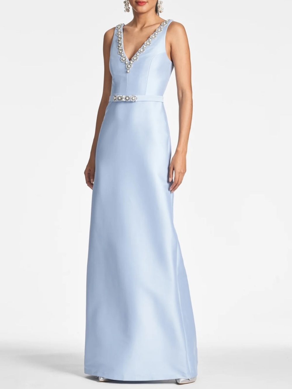 Sachin + Babi Glacial Blue Garda Gown